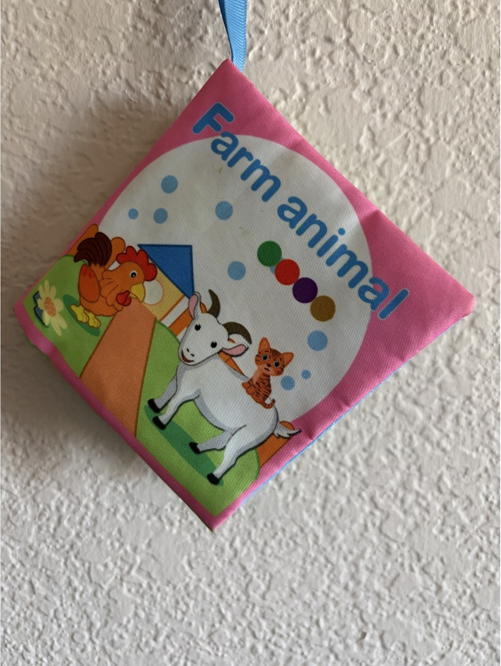 Soft Fabric Farm Animal Educational Book for Babies and Toddlers